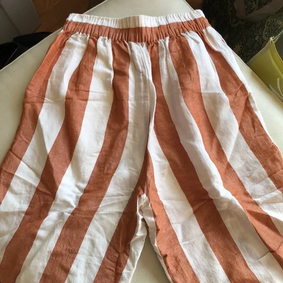 Madewell caramel/white striped culottes - Picture 11 of 11
